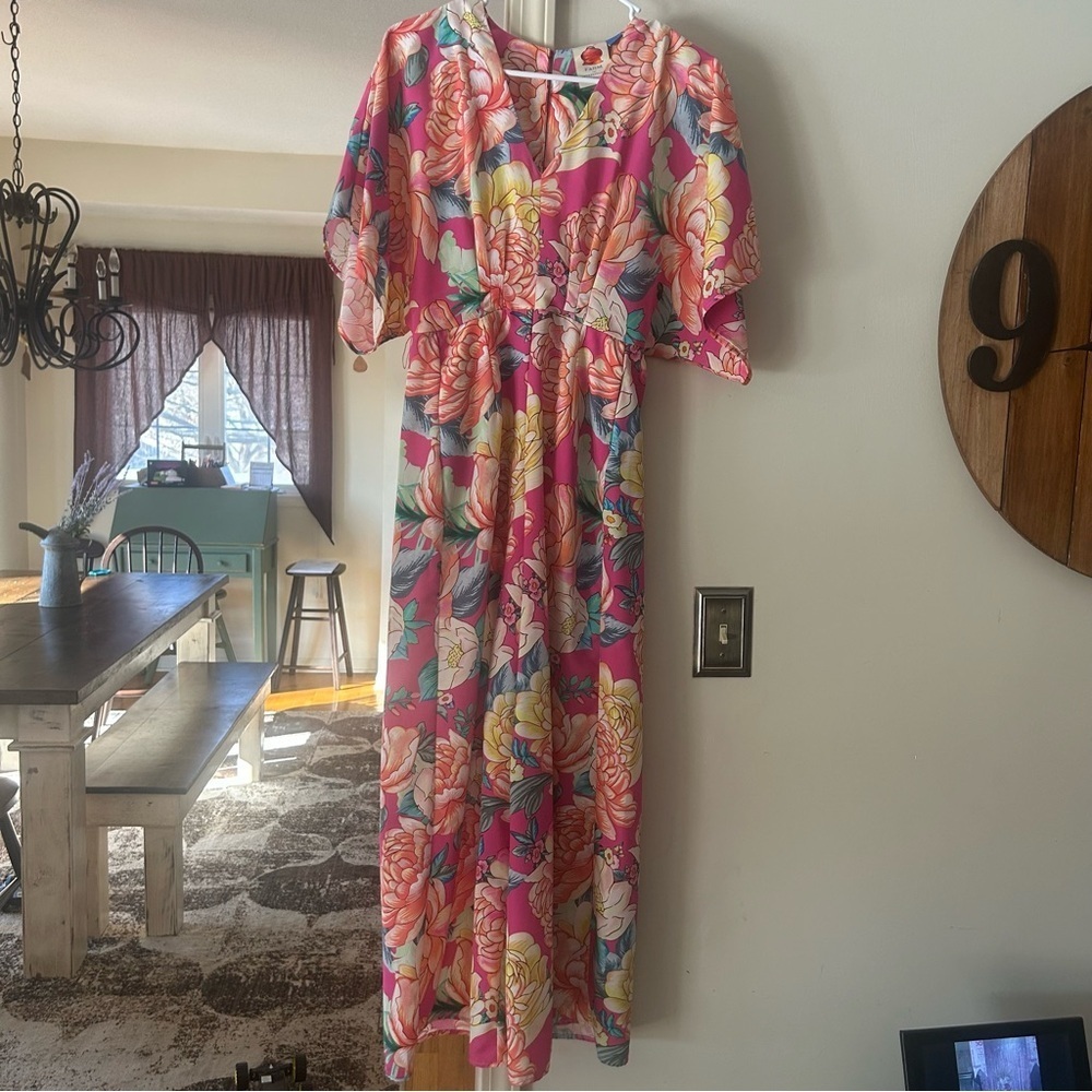 Farm Rio Eulalie Wide-Leg Jumpsuit Floral - Picture 4 of 8